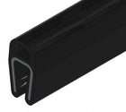 Upper Edge Seal with Bubble, Reinforced, Self-Clamping, 1-2 mm, EPDM, 1 m, 12EUK-0021