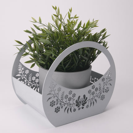 Decorative Metal Basket - Big Metal Planter