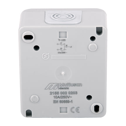 Surface-Mounted Double Light Switch NORA