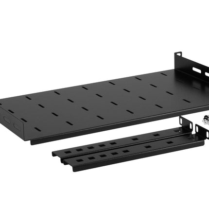 Einstellbares Regal für 19" Rack-Schrank 1U 250 mm Schwarz