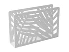 Metal Napkin Holder - Leaves - White