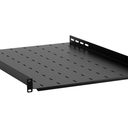 Adjustable Rack Shelf for 19" Rack Cabinet 1U 650 mm Black