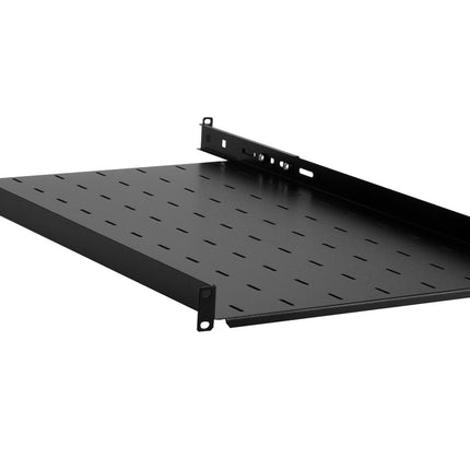 Adjustable Rack Shelf for 19" Rack Cabinet 1U 650 mm Black