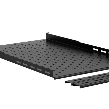 Einstellbares Regal für 19" Rack-Schrank 1U 750 mm Schwarz